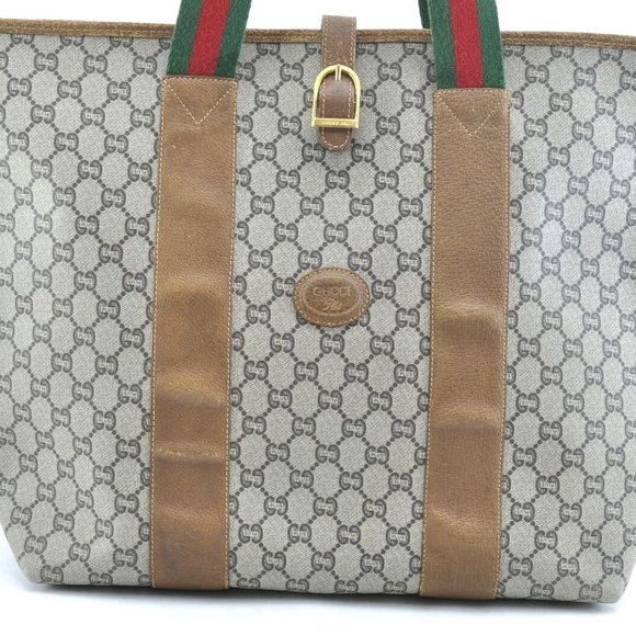 Auth Gucci Sherry Line Gg Tote Travel #4311G15 - Picture 2 of 8